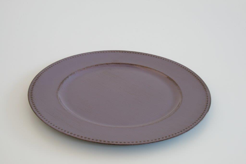 Distressed Purple Underplate Dot Border